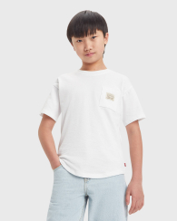 Детская футболка Levi's с карманом 1159834307 (Белый 147-163)