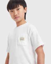 Детская футболка Levi's с карманом 1159834307 (Белый 147-163)