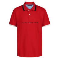 Детская футболка-поло Tommy Hilfiger с логотипом 1159837619 (Красный 4)