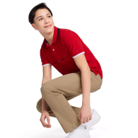 Детская футболка-поло Tommy Hilfiger с логотипом 1159837619 (Красный 4)