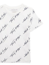 Детская футболка Tommy Hilfiger с логотипом 1159840156 (Белый 5)