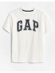 Белая детская футболка GAP с логотипом art539489 (Белый, размер XXL)