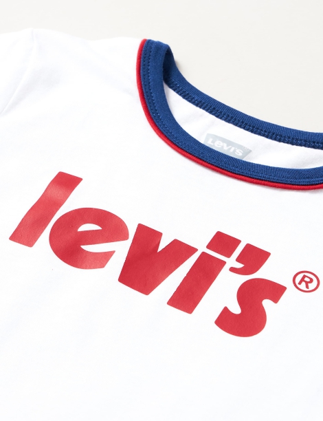 Детский комплект Levi's футболка и шорты 1159816232 (Белый 98-104)