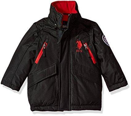 Детская черныя куртка U.S. Polo Assn art926790 (размер 2Т, 81-90 см)