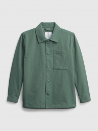 Подростковая куртка-рубашка GAP ветровка 1159761878 (Зеленый, 137-145)
