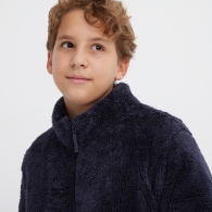 Детская мягкая куртка UNIQLO из искусственного меха 1159792917 (Синий, 125-135)