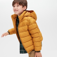 Детская стеганая куртка UNIQLO 1159799911 (Желтый, 145-155)