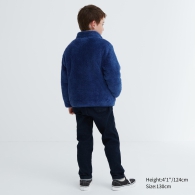 Детская мягкая куртка UNIQLO из искусственного меха 1159801181 (Синий, 135-145)