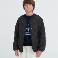 Детская стеганая куртка UNIQLO 1159801809 (Черный, 145-155)