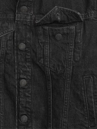 Подростковая джинсовая куртка GAP 1159836317 (Черный S)