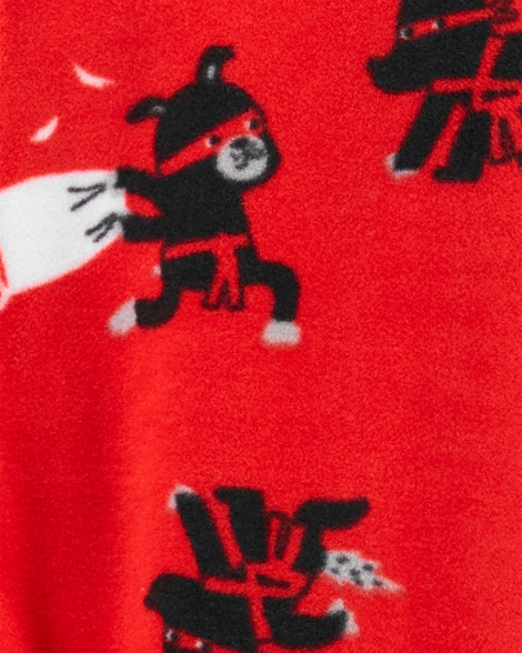 Комбінезон дитячий флісовий Carter ` s чоловічок піжама art963268 (Червоний, розмір 105-112)