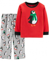 Разноцветная детская пижама Carters с пингвинами art281239 (размер 4Т)