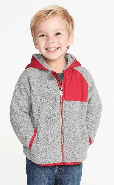 Тепла кофта дитяча 2 3 4 року 3Т EUR 92 98 Old Navy art382929 (Сірий/Червоний, розмір 92-99)