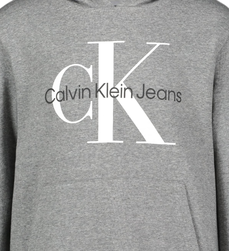 Детское худи на флисе Calvin Klein 1159818611 (Серый M)