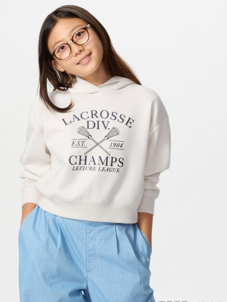 Детское худи с капюшоном DRY от UNIQLO 1159833412 (Белый 115-125)