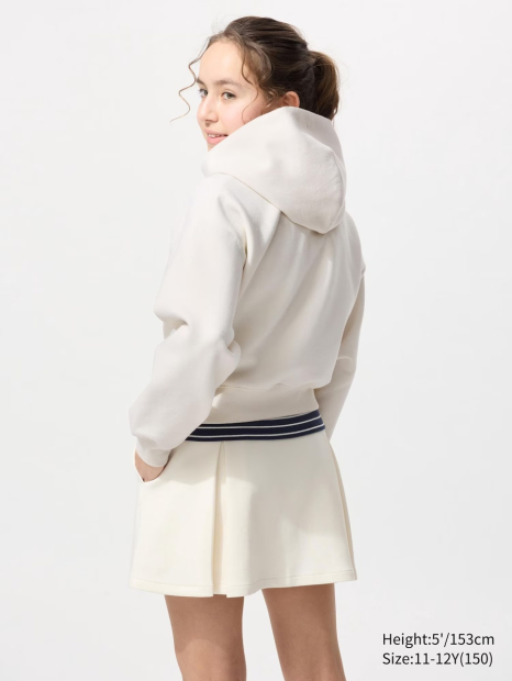 Детское худи с капюшоном DRY от UNIQLO 1159833412 (Белый 115-125)