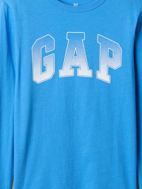 Дитячий лонгслів GAP логотип 1159835978 (Синій S)