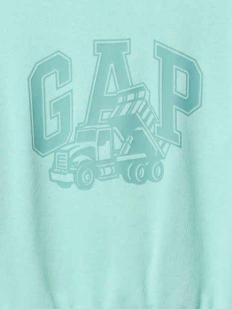 Детский свитшот GAP с логотипом 1159836565 (Бирюзовый 4)