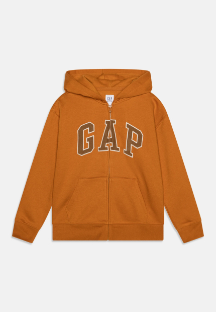 Детская толстовка с капюшоном GAP кофта на молнии 1159836670 (Оранжевый XS)