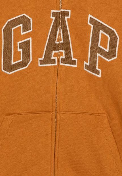 Детская толстовка с капюшоном GAP кофта на молнии 1159836670 (Оранжевый XS)