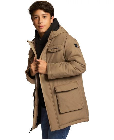 Детское худи на флисе Calvin Klein 1159836877 (Черный M)