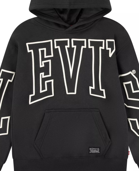 Дитяче худі Levi's з логотипом на флісі 1159839775 (Сірий 4)
