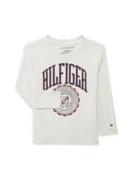 Дитячий лонгслів Tommy Hilfiger з логотипом 1159811568 (Сірий, 128-140)