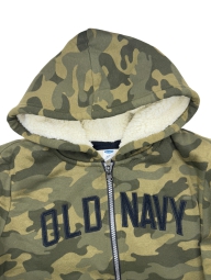 Детская толстовка с капюшоном Old Navy на меху 1159821295 (Зеленый M)
