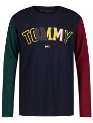 Детский лонгслив Tommy Hilfiger с логотипом 1159823535 (Синий 3T)