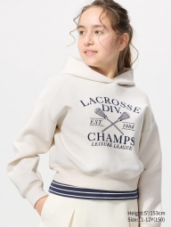 Детское худи с капюшоном DRY от UNIQLO 1159833412 (Белый 115-125)