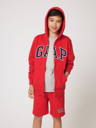 Дитяча толстовка з капюшоном GAP кофта на замку 1159835810 (Червоний XS)
