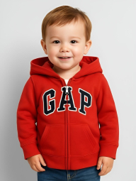 Детская толстовка GAP флис 1159836780 (Красный 2)