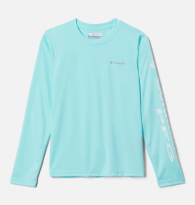 Дитячий лонгслів Columbia із захистом UPF 50 1159837709 (Бірюзовий M)