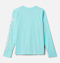 Дитячий лонгслів Columbia із захистом UPF 50 1159837709 (Бірюзовий M)