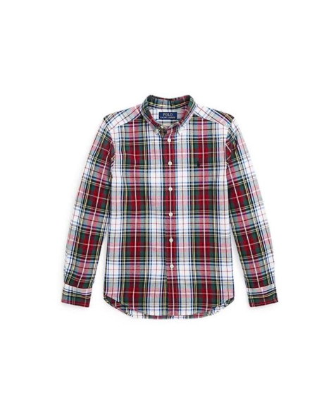 Детская рубашка Ralph Lauren в клетку 1159828702 (Разные цвета L)