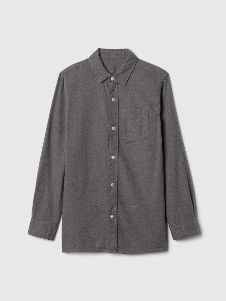 Детская фланелевая рубашка GAP 1159833857 (Серый S)
