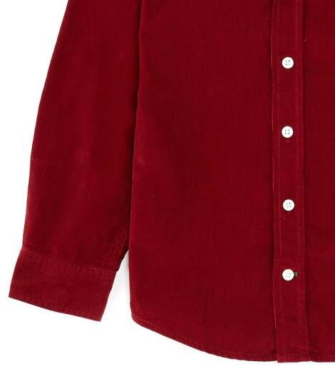 Детская вельветовая рубашка Tommy Hilfiger 1159836941 (Бордовый 7)