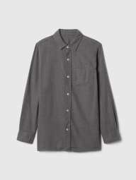 Детская фланелевая рубашка GAP 1159833857 (Серый S)