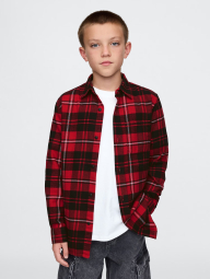 Дитяча фланелева сорочка GAP в клітинку 1159834869 (Червоний XL)