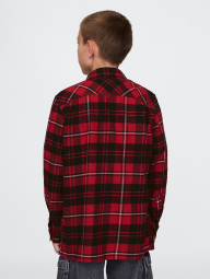 Дитяча фланелева сорочка GAP в клітинку 1159834869 (Червоний XL)