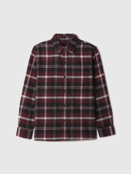 Детская фланелевая рубашка GAP в клетку 1159835007 (Бордовый XL)