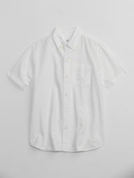 Детская рубашка с коротким рукавом GAP 1159837331 (Белый M)