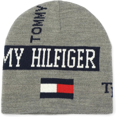 Дитячий в'язаний набір Tommy Hilfiger шапка та рукавички 1159802184 (Сірий, 8-16 років)