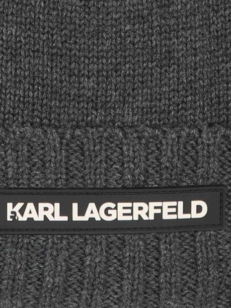 Детская вязаная шапка Karl Lagerfeld 1159814462 (Серый, T3)