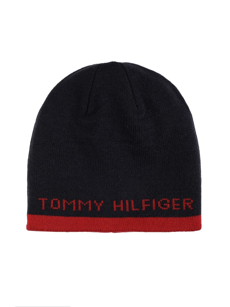 Детская шапка двухсторонняя Tommy Hilfiger 1159832527 (Синий/Красный 5-7)