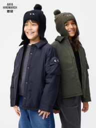 Детская вязаная шапка UNIQLO HEATTECH 1159832758 (Зеленый M/L)
