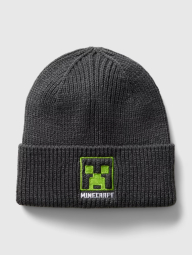 Детский вязаный набор GAP Minecraft шапка и перчатки 1159835500 (Серый S/M-M)