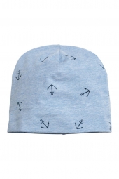 Голубая детская шапка H&M с рисунком art447583 (размер 86-92)