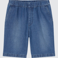 Детские джинсовые шорты UNIQLO 1159782683 (Синий, 125-135)