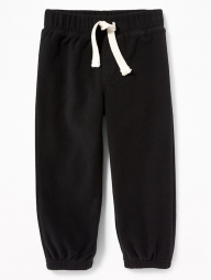 Детские флисовые спортивные штаны Old Navy art776380 (Черный, размер 84-92 см)